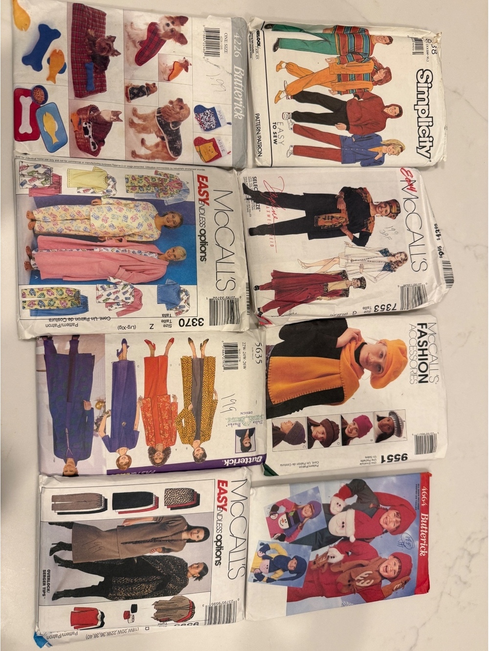 Vintage Sewing Patterns Bundle for Clothing and Costumes